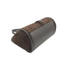 Handtasche aus echtem Leder und Wildleder mit Schulterriemen