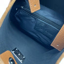 Echtes Leder & Wildleder, kroko-geprägter Schulter-Shopper