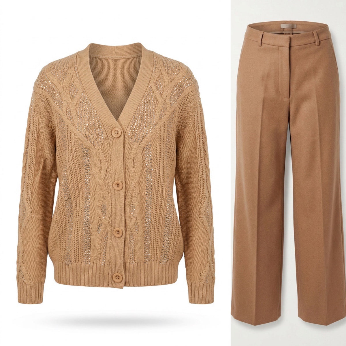 Strickjacke mit Strassdetails