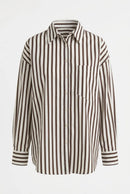 Gestreifte Bluse aus 100% Baumwolle