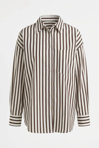 Gestreifte Bluse aus 100% Baumwolle