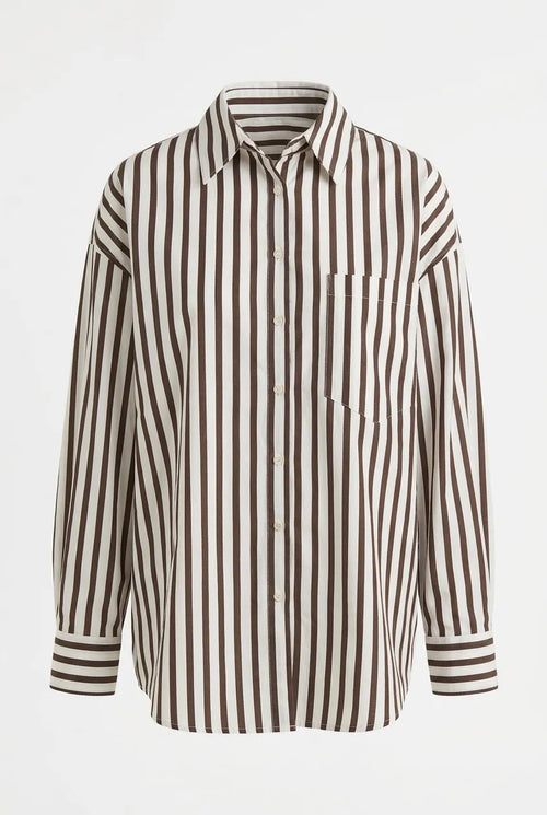 Gestreifte Bluse aus 100% Baumwolle