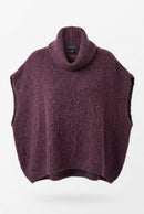 Ärmelloser Rollkragenpullover aus Baby-Alpaka und Wolle