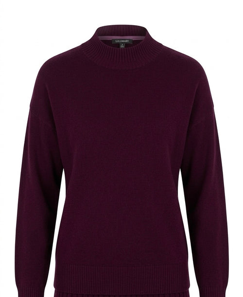 Langarm-Pullover mit Stehkragen