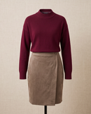 Langarm-Pullover mit Stehkragen