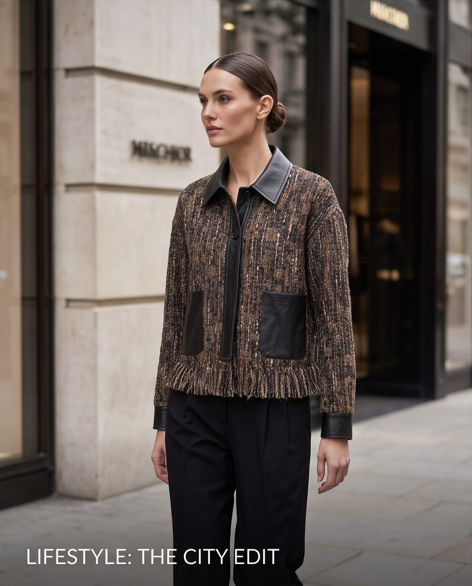 Elegante Tweed-Jacke