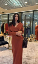 Gerippter V‑Ausschnitt-Pullover aus recyceltem Kaschmir