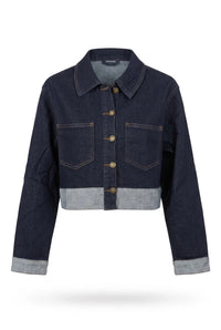 Kurze Stretch-Jeansjacke