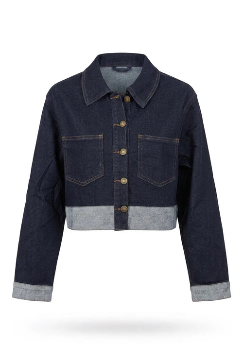 Kurze Stretch-Jeansjacke