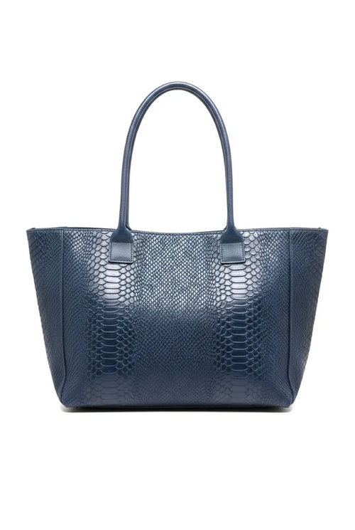 LOLA – Tasche aus italienischem Leder mit Pythonprägung