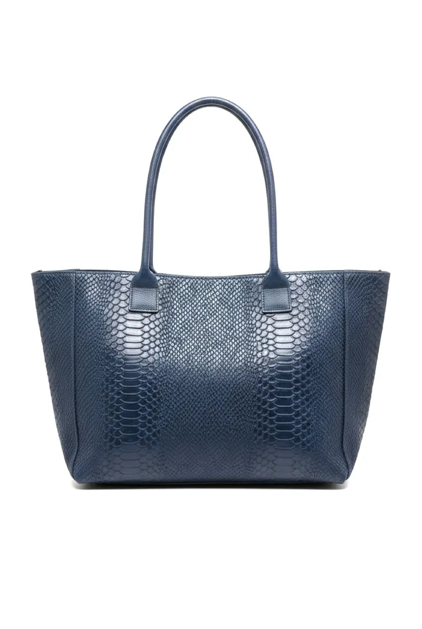 LOLA – Tasche aus italienischem Leder mit Pythonprägung