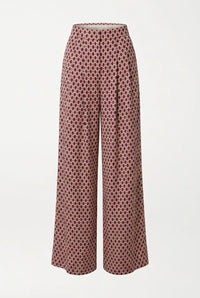 Palazzo trousers with a graphic pattern