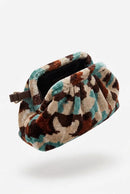 Handgewebte Ikat-Samttasche