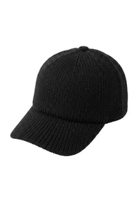 Strick-Cap mit Schirm – Beige, Braun, Schwarz & Oliv
