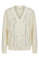 Strickjacke mit Strassdetails