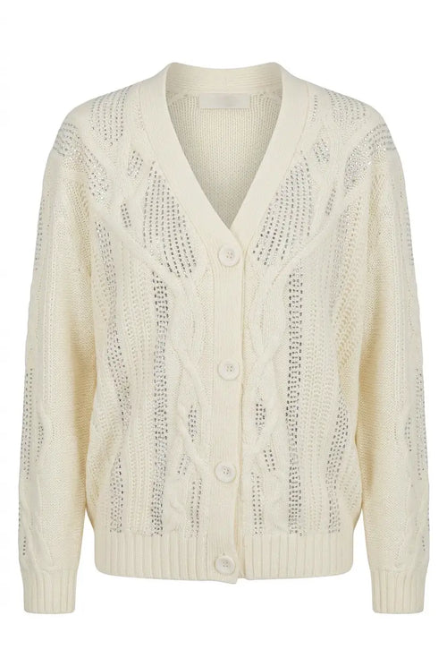 Strickjacke mit Strassdetails