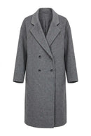 Wollmantel aus Wollmix – Grau