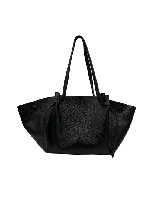 Genuine leather shopper, made in Italy