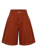 Bermuda-Shorts aus Baumwolle – Braun